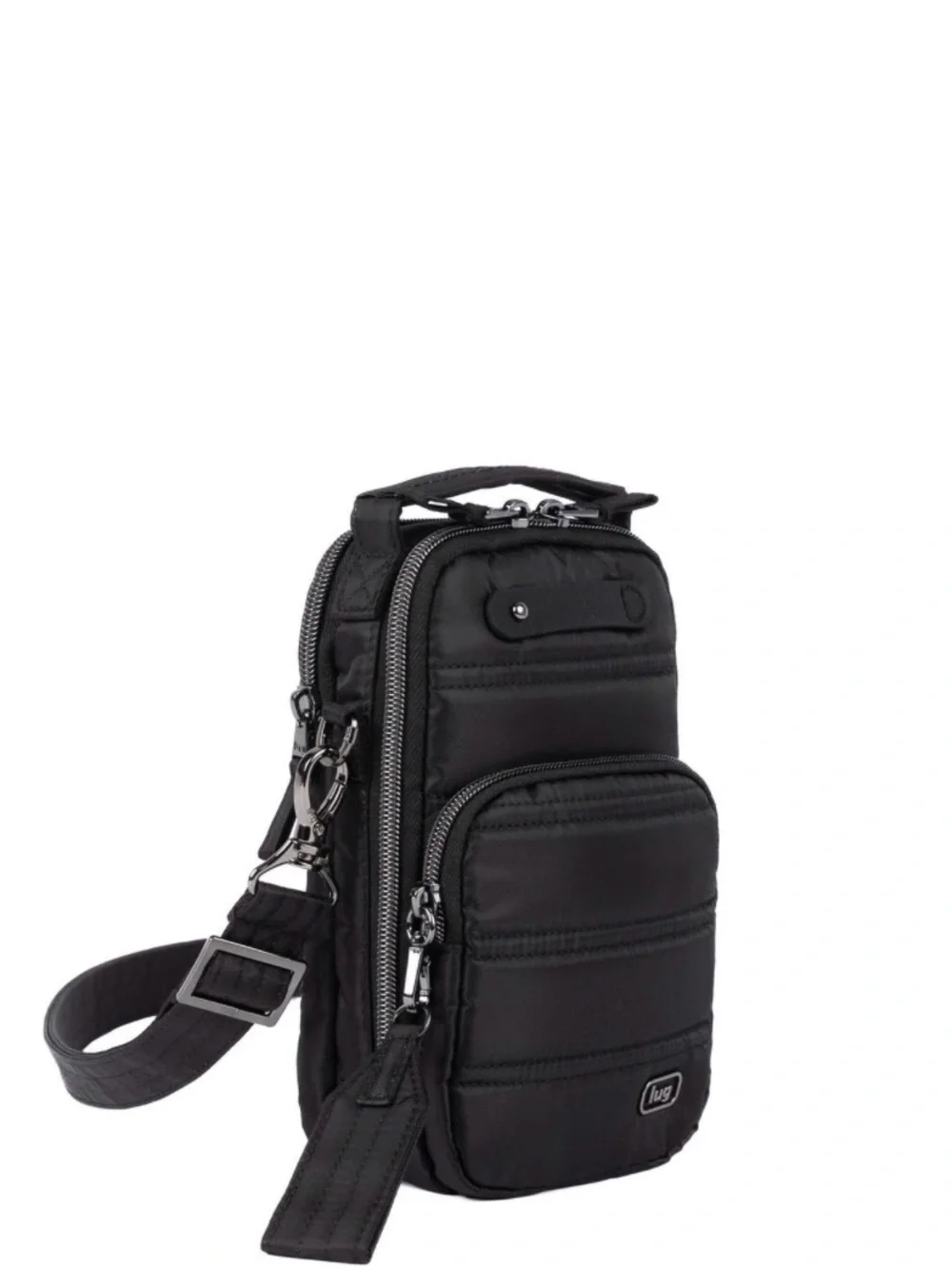 Lug Skeeter Mini Bridge Crossbody Bag with Puller NWT Black